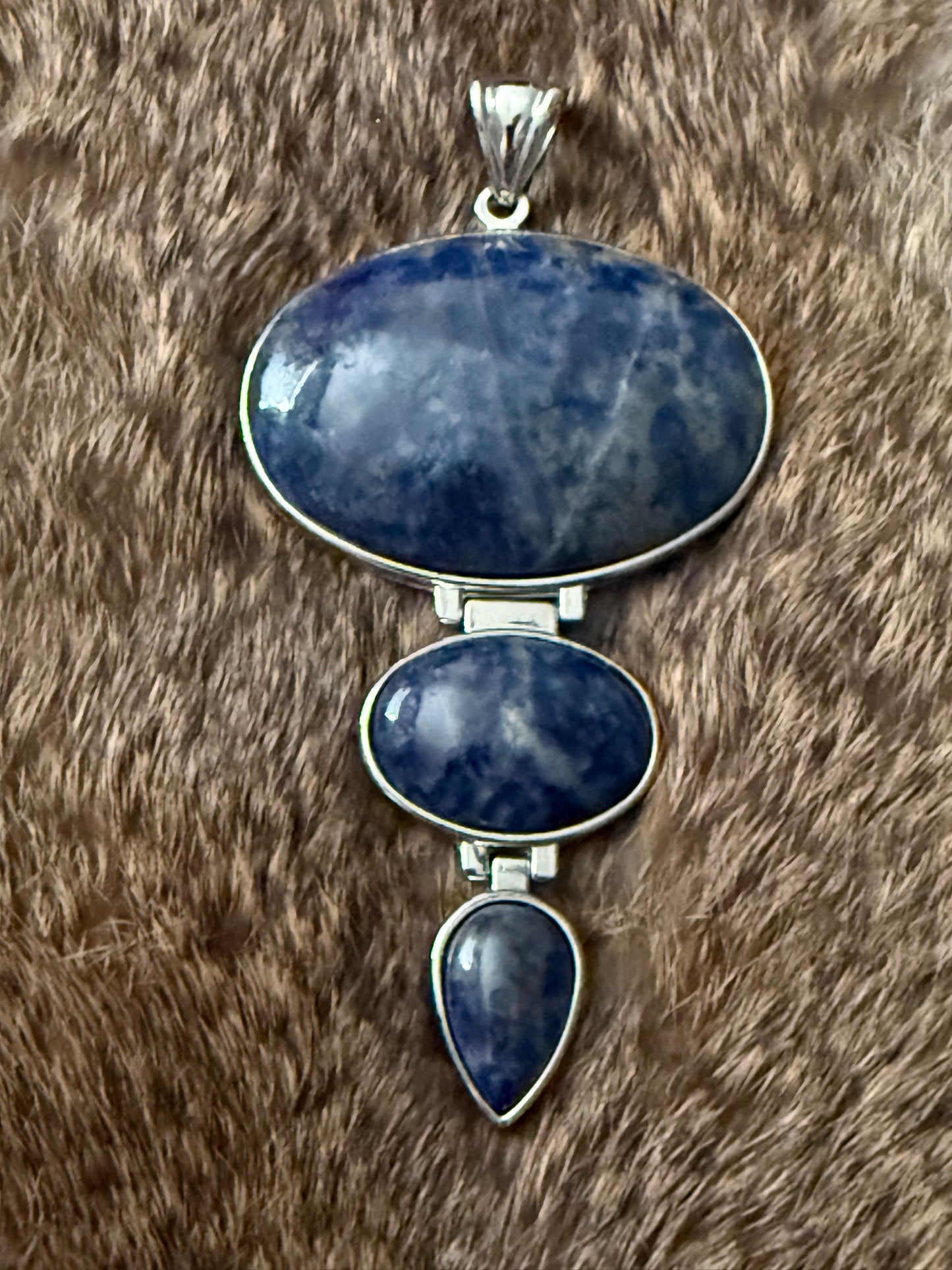 Blue Sodalite Southwest Pendant