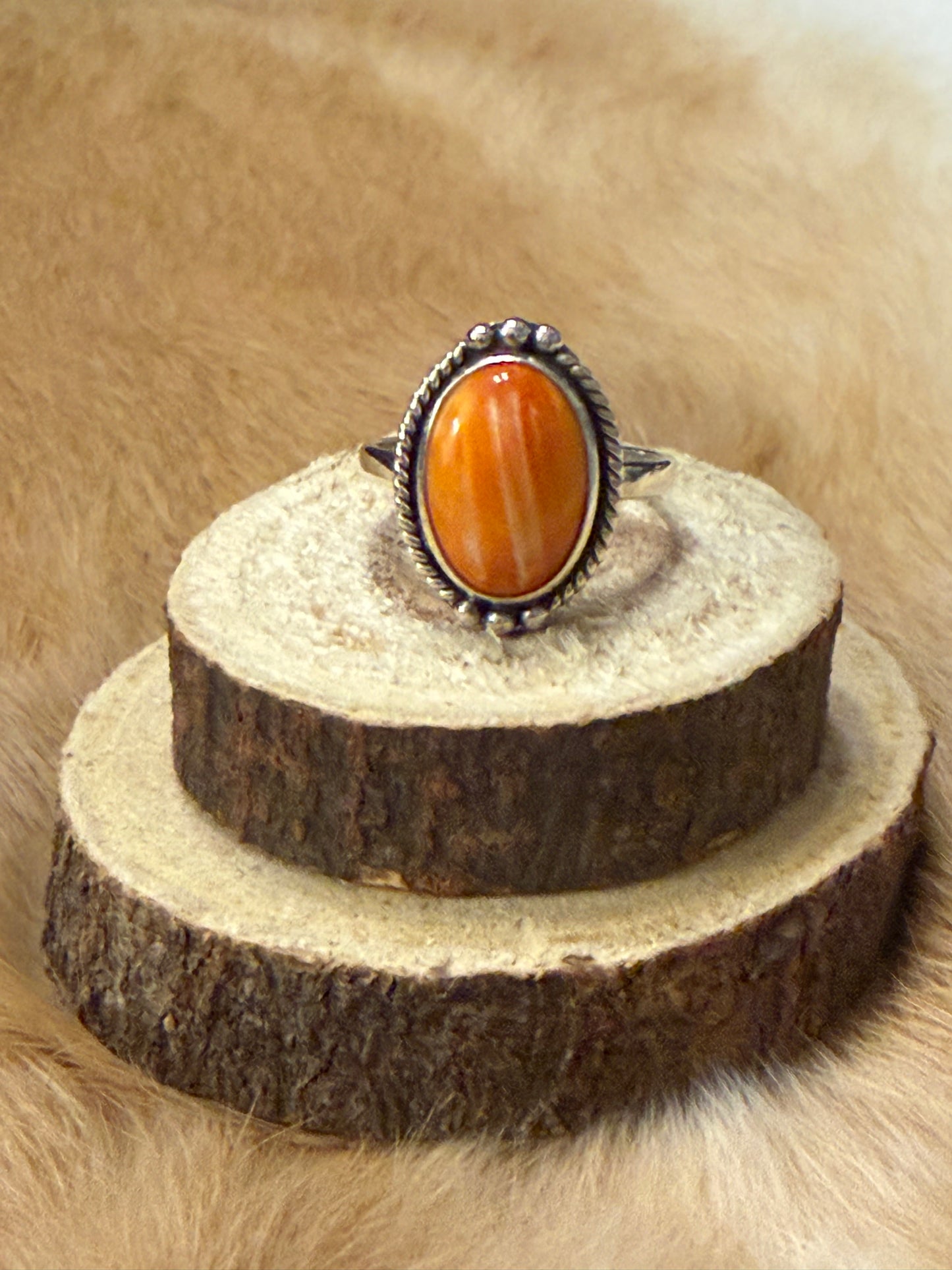 Orange Spiny Oyster Ring