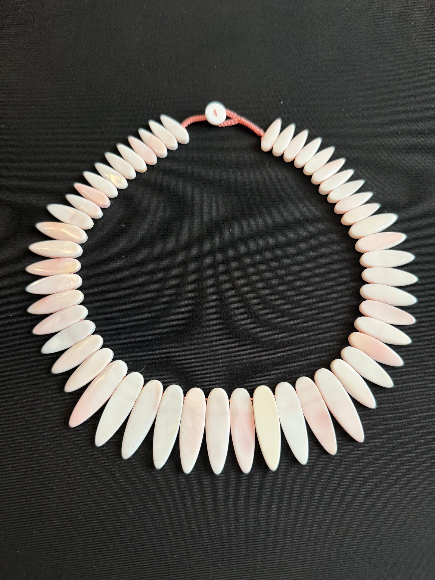 Pink Conch Shell Statement Necklace