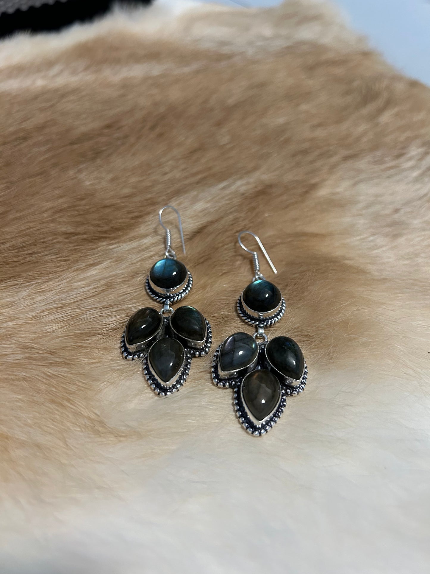 Labradorite Cascade Earrings