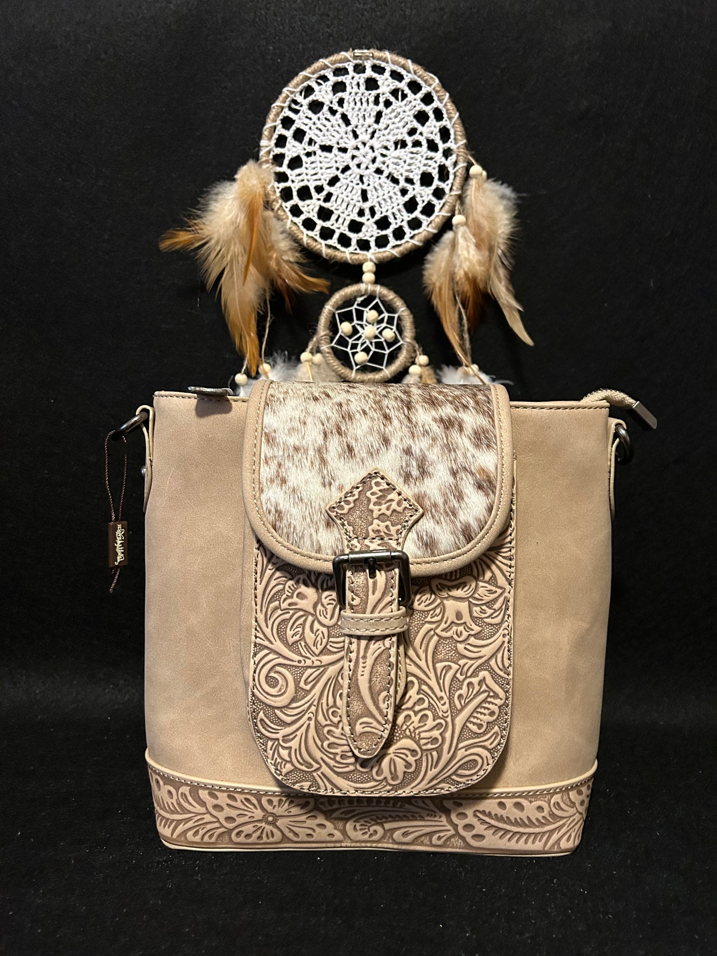 Genuine Hair on Cowhide Crossbody Bag