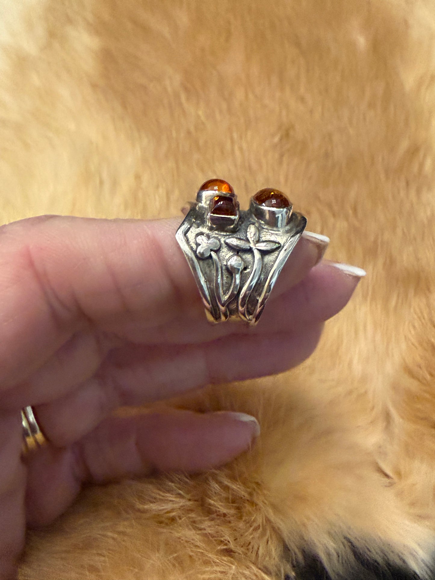 Amber Statement Ring