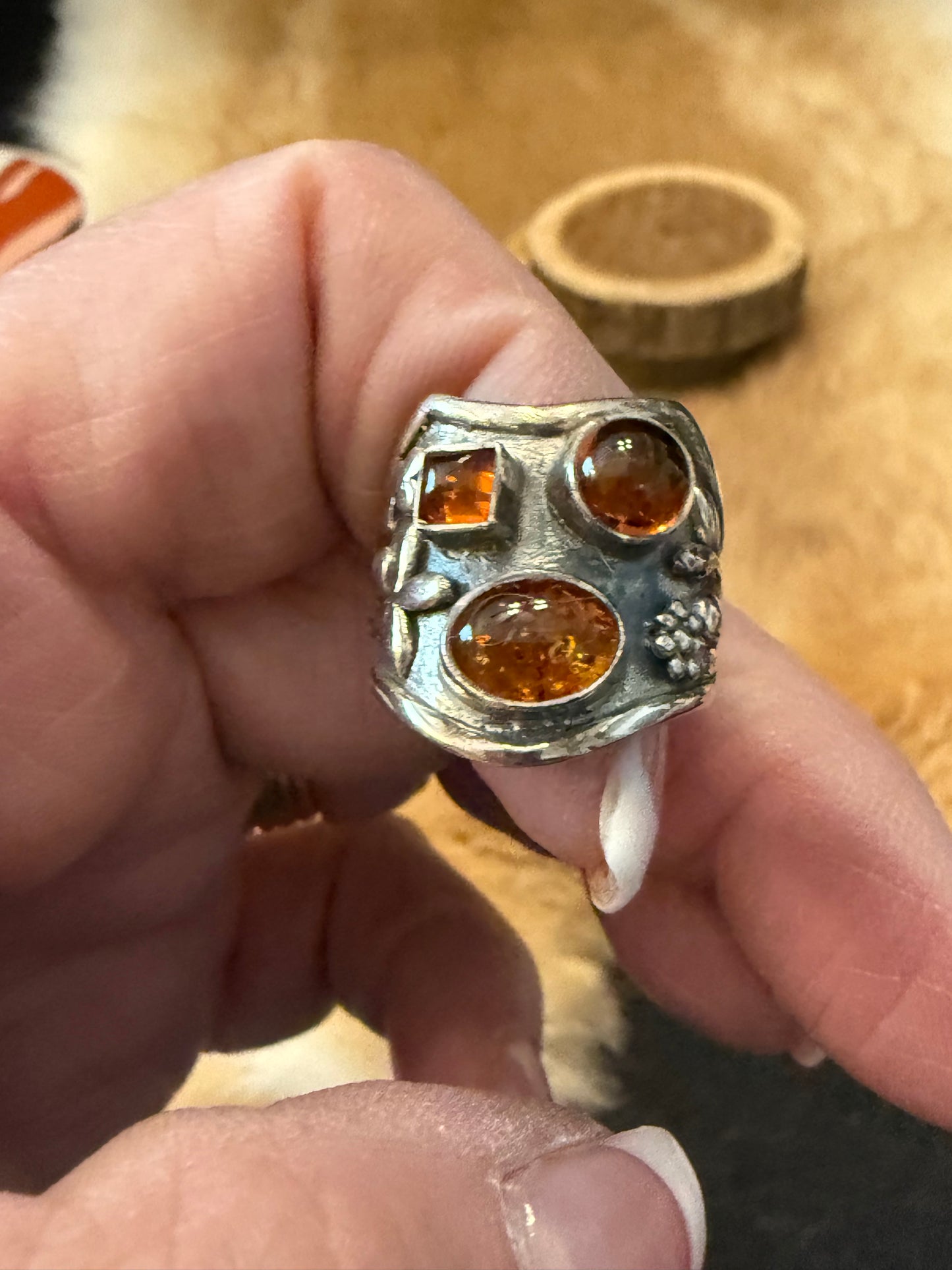 Amber Statement Ring