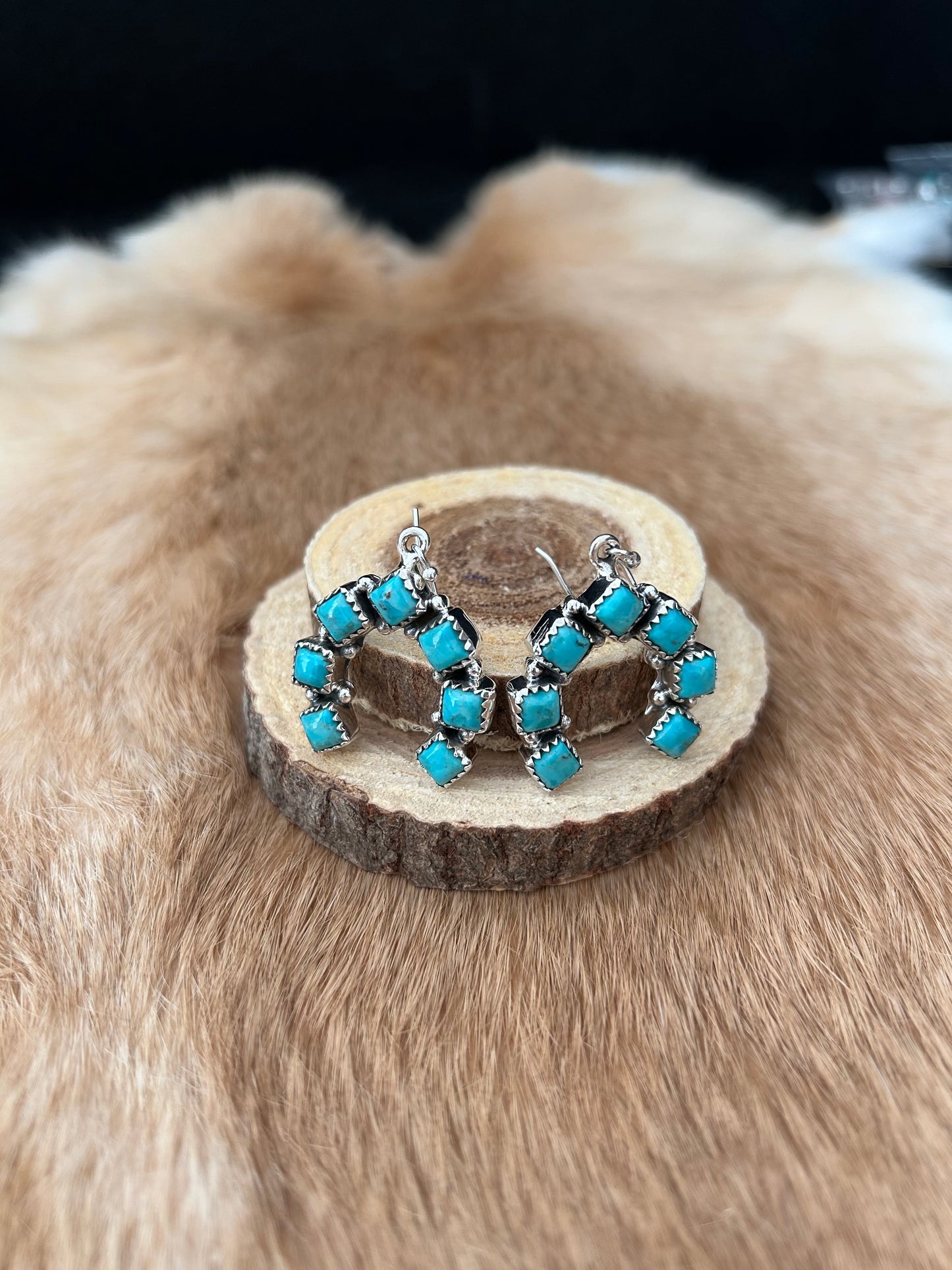 Southwest Turquoise Naja Earrings