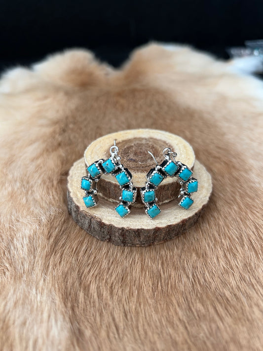 Southwest Turquoise Naja Earrings