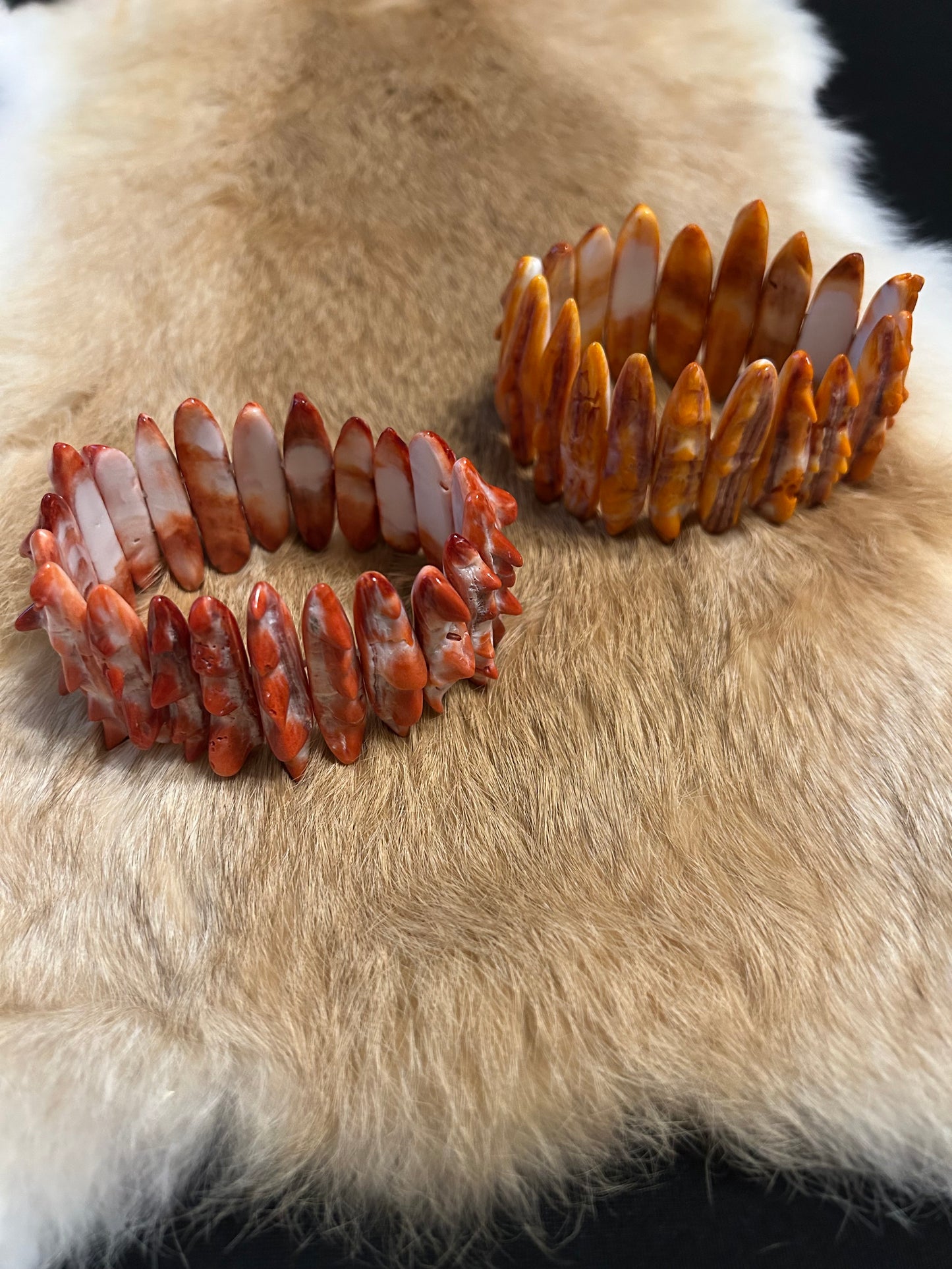 Spiny Oyster Shell Stretch Bracelets