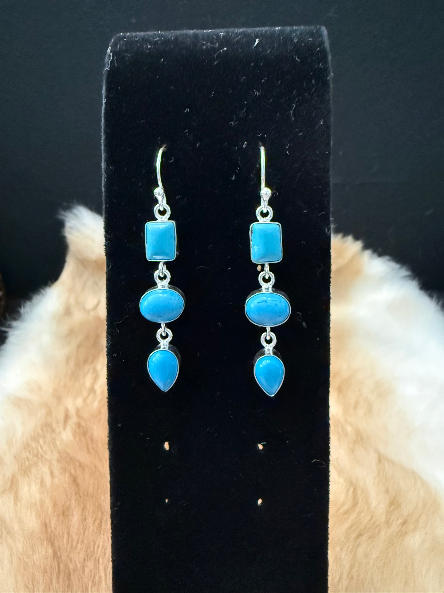 Sleeping Beauty Turquoise Earrings