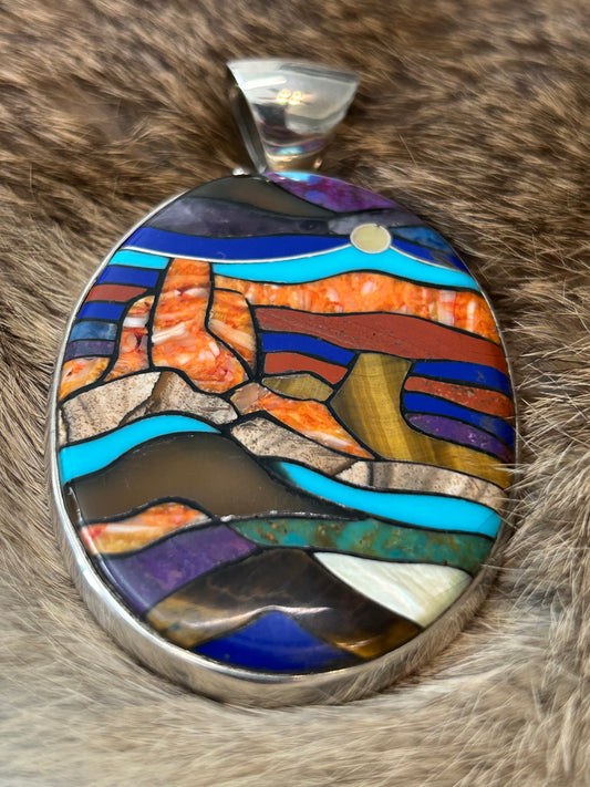 Spirit of the Canyon Inlay Pendant