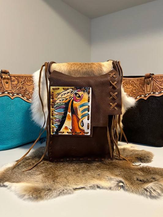 Painted Spirit Leather Crossbody