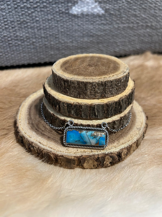 Turquoise & Sterling Silver Southwest Necklace