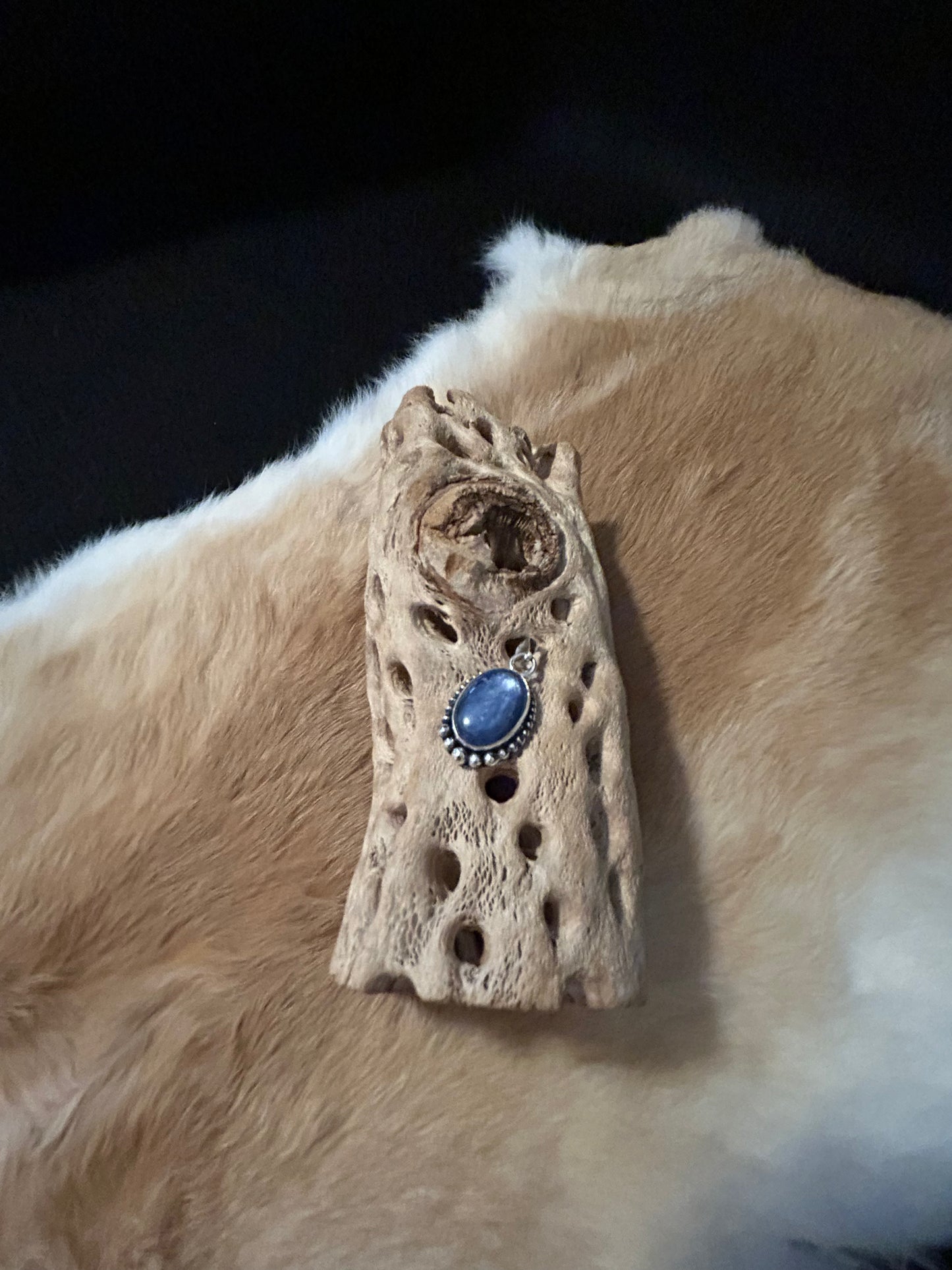 Southwest Blue Kyanite Sterling Silver Pendant
