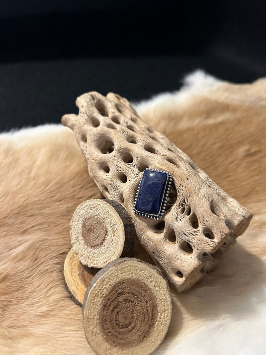Southwest Lapis Lazuli Sterling Silver Ring