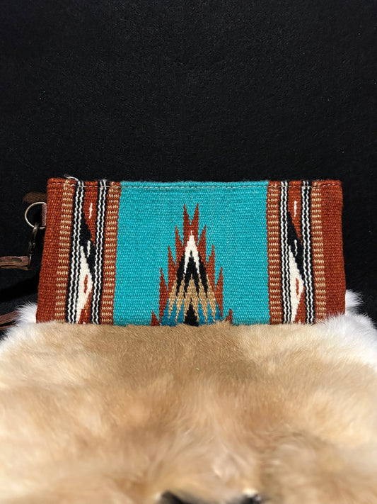 Desert Sky Handwoven Saddle Blanket Wristlet
