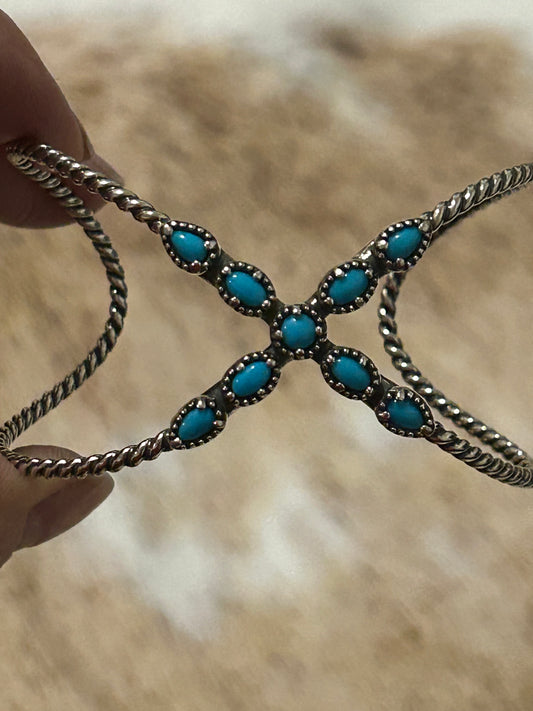 Sacred Sky Cuff, Sleeping Beauty Turquoise