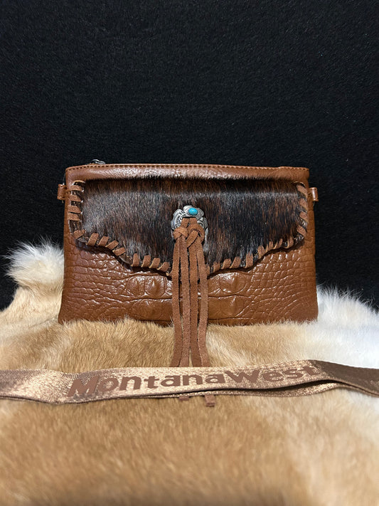 Rustic Trails Hair-On Clutch/Crossbody Bag
