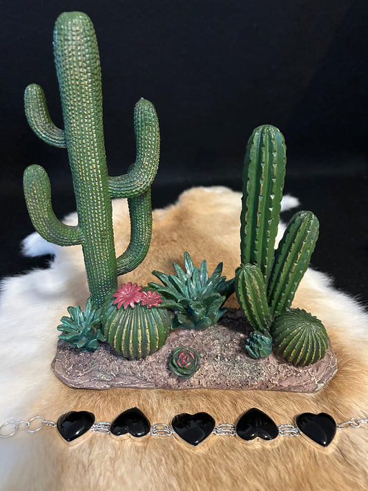 Midnight Heart Onyx Bracelet