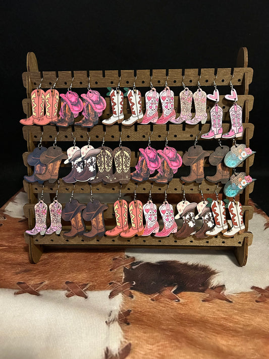 Cowgirl Boot Earrings Collection