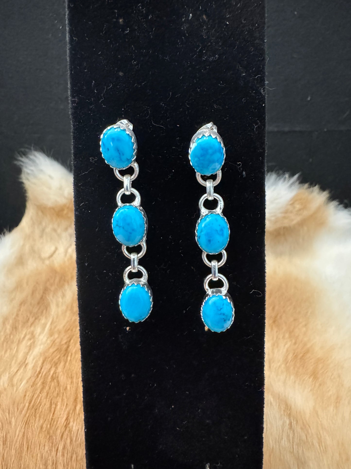 Sleeping Beauty Turquoise Earrings